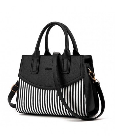 Classic Stripes Leather Shoudler Crossbody