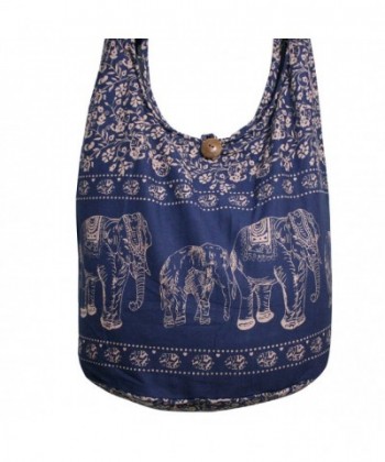 Thai Monk Buddha Cotton Elephant Sling Crossbody Messenger Bag Shlouder ...