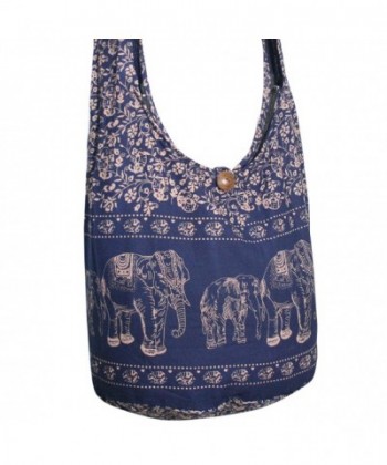 Thai Monk Buddha Cotton Elephant Sling Crossbody Messenger Bag Shlouder ...