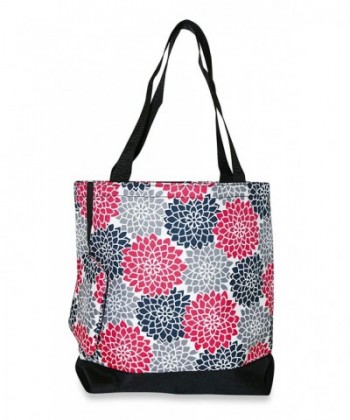Ever Moda Floral Tote Pink