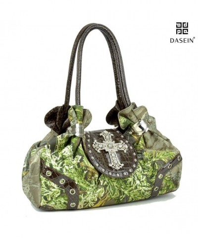 Realtree Studded Camouflage Satchel Rhinestone