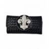 Western Woven Rhinestone Wallet Checkbook