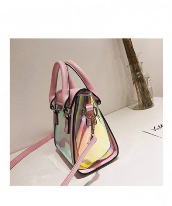 2 in 1 Small Hologram Handbag Crossbody Purse Shoulder Bag - Pink ...