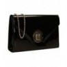 Reflective Holograph Leather Clutch Bag