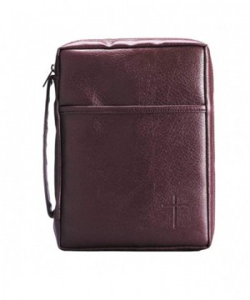 Burgundy Embossed Pocket Leather Handle
