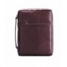 Burgundy Embossed Pocket Leather Handle