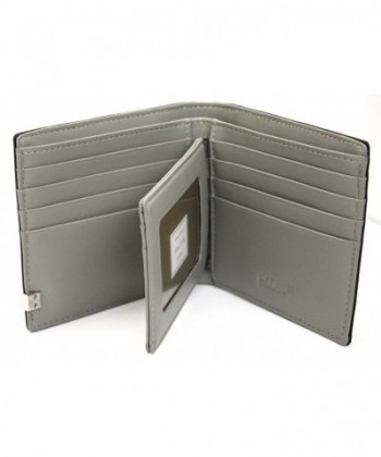 Wallets for Men Bifold Genuine Leather Flipout ID Money Clip 16 Pockets ...