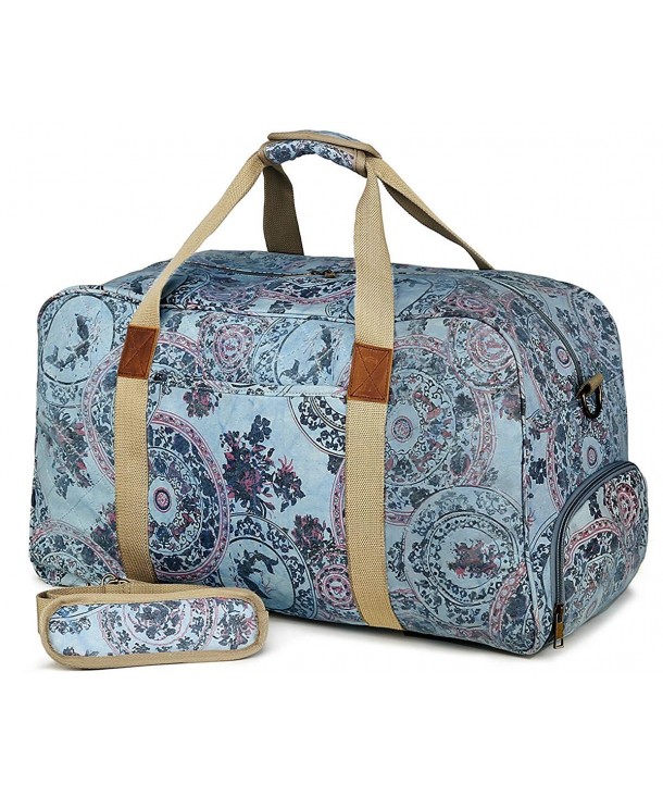 Canvas Duffle Bag Women Overnight Weekender Bags Oversized Ladies Weekend Carryon Duffel Large ...