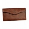 Buxton Organizer Clutch Wallet Mahogany