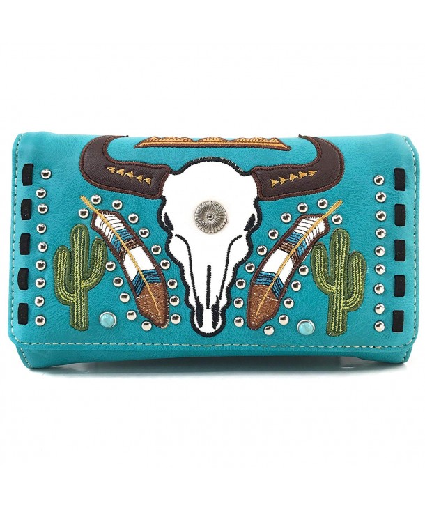 Justin West Longhorn Shoulder Turquoise