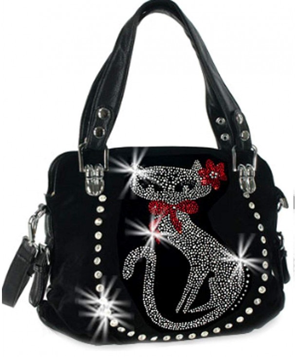 Zzfab Double Handles Rhinestone Purse