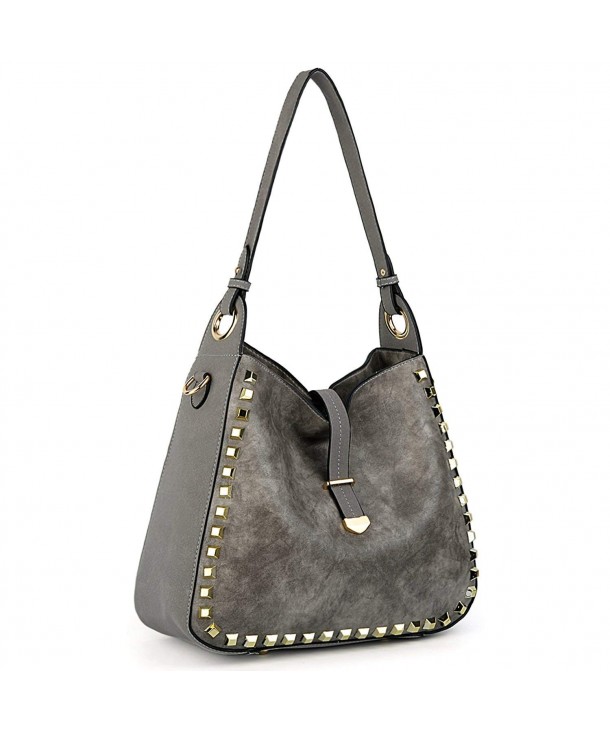 UTO Studded Shoulder Capacity Handbags