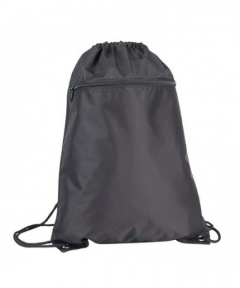 Drawstring Backpack Sack Yellow Black
