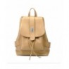 Style Material LeatherCasual Backpack Khaki