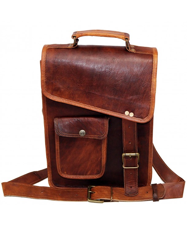 Leather messenger shoulder vintage satchel