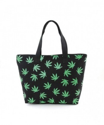 Marijuana Palmate Leaves Printed Canvas