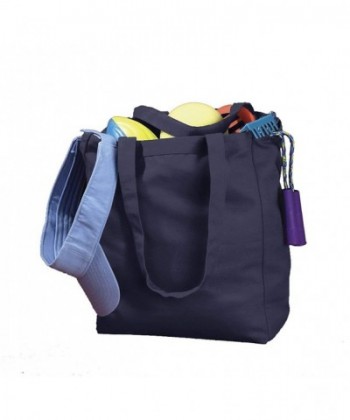 BX CANVAS BOOK TOTE NAVY