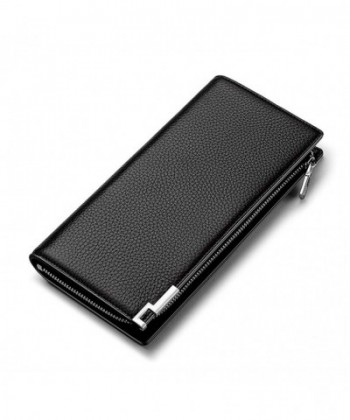 Men's RFID Blocking Leather Wallet Credit Card Holder Purse/Gift Box ...