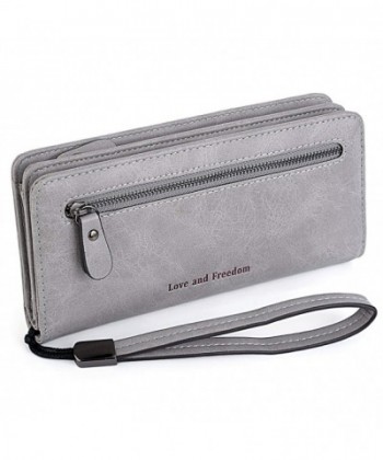 UTO Leather Wristlet Capacity Organizer