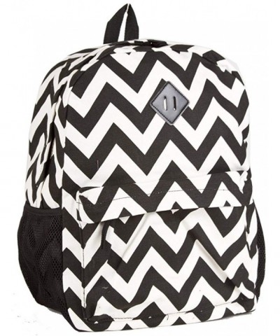 Ever Moda Chevron Canvas Backpack