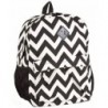 Ever Moda Chevron Canvas Backpack