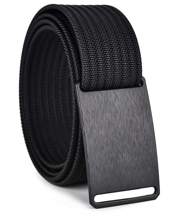 Mens Belt-Classic Series Nylon Belt- Adjustable Nylon Webbing Strap 1.5 ...