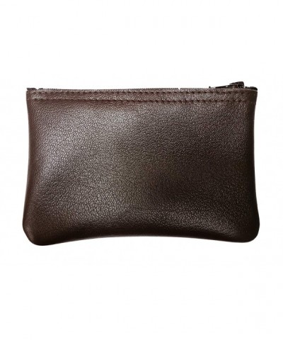 Genuine Leather purse Buttery BROWN